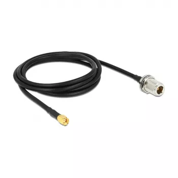 Koaxialkabel DeLOCK 88845 1,5 m Schwarz