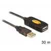 USB-Kabel DeLOCK 30m USB2.0 USB A Schwarz