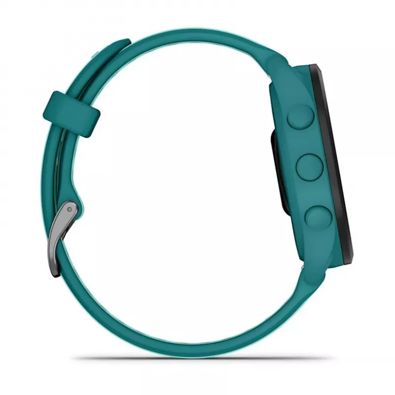 Smartwatch GARMIN Forerunner 165 Music — 43 mm Polymergehäuse, 1,2 Zoll AMOLED, 4 GB, GPS/GLONASS/Galileo, 5 ATM