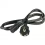 Wentronic Goobay Kaltgeräte Anschlusskabel, 2 m, Schwarz - Typ F (Typ F, CEE 7/7) > Gerätebuchse C13 (Kaltgeräteanschluss) (50098)