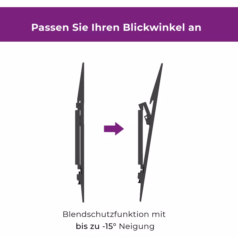 Wandhalterung Ultron WM100 142,2 cm (56 Zoll) Schwarz