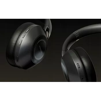 Headset Vention NBBB0 SoundMate S11 — kabellose Bluetooth 5.3 Ohrbügel-Kopfhörer, Ladecase 400 mAh, bis zu 20 h, schwarz