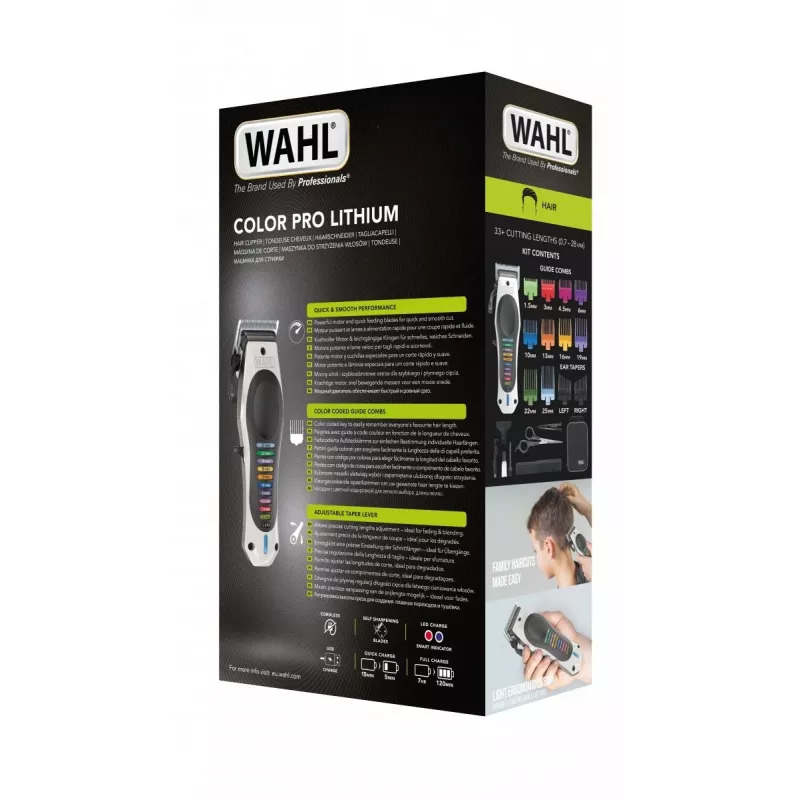 Wahl 3028048 Haarschneider/Schneidemaschine Schwarz, Weiß 10 Lithium-Ionen (Li-Ion)