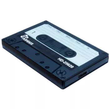HDD-Gehäuse Inter-Tech HD-25620 Schwarz-Weiß 2.5 Zoll