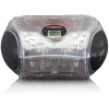 Tragbares Radio mit CD-Player Lenco SCD-24TR — FM, 4W Ausgang, LCD, Teleskopantenne, Netz-/Batteriebetrieb, 6×C-Batterien