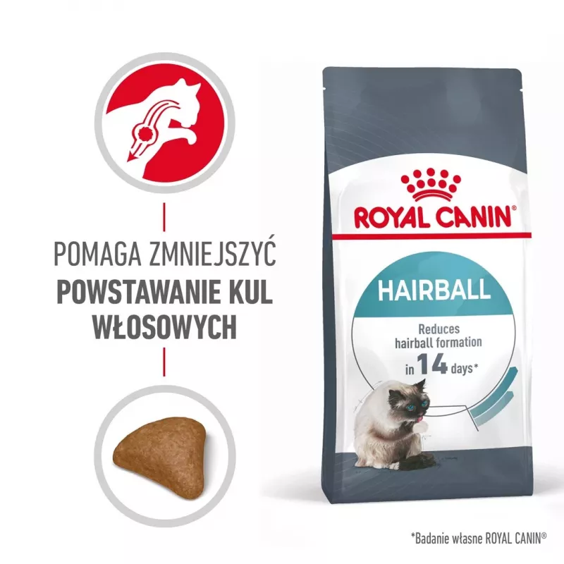 Trockenfutter für Katzen Royal Canin Hairball Care Adult 2 kg – Huhn, 34% Protein, 15% Fett