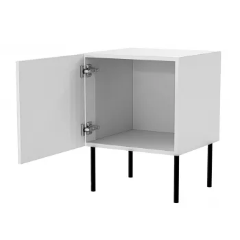 Nachttisch-Set 2 Stk. cama meble PALAZZO BIS 45×39×H59 cm, weiß matt, MDF/Spanplatte
