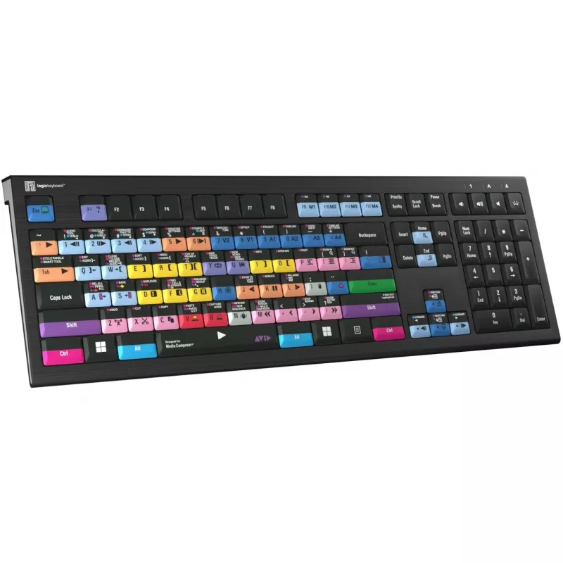 LogicKeyboard Astra 2 Pro Avid Media Composer beleuchtete Schnitt-Tastatur, UK, PC