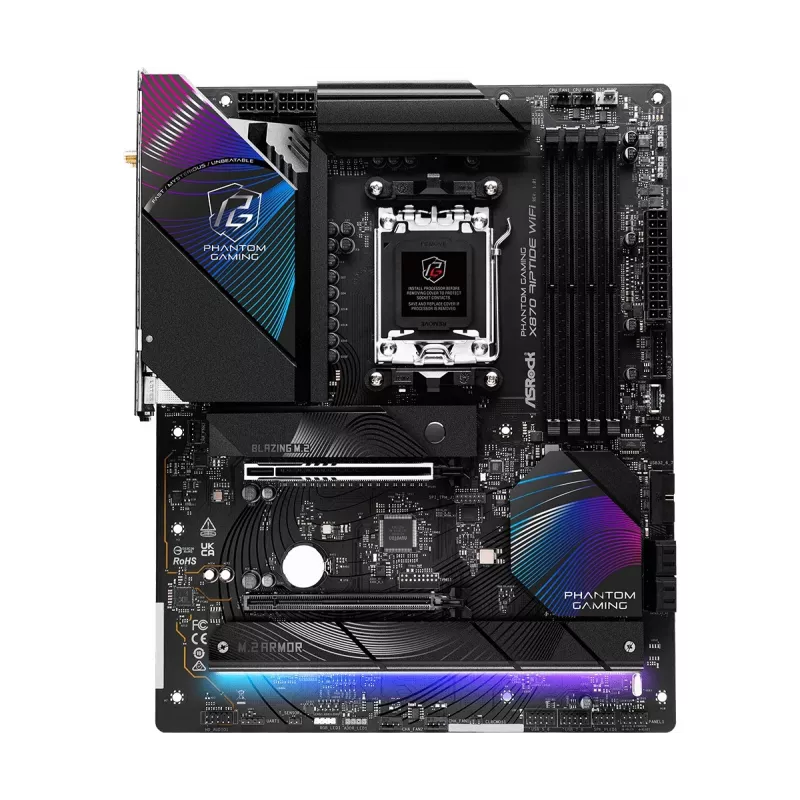 Motherboard ASRock X870 Riptide WiFi — ATX, AMD X870, Sockel AM5, DDR5, 4 DIMM, 256 GB, Wi‑Fi 7, 2,5GbE