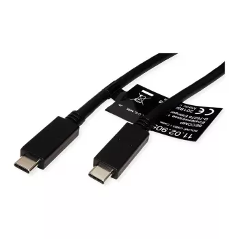 USB-Kabel ROLINE 11.02.9057 USB 3.2 Gen 2 1m USB C Schwarz
