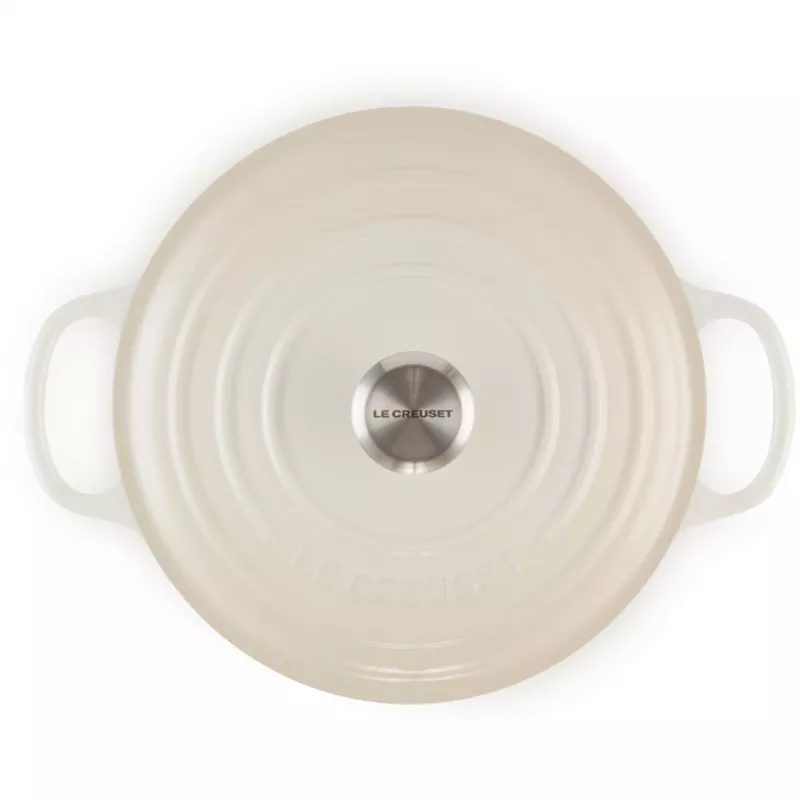 Le Creuset Signature Bräter rund 26cm Meringue (21177267164430)