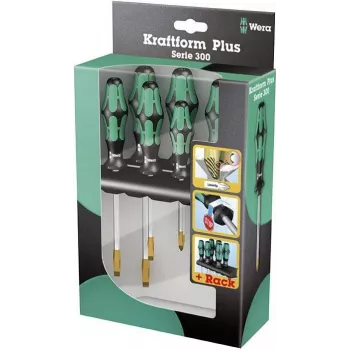 Wera Workshop Schraubendreher-Set 6-teilig 334/355 SK/6 Schlitz, Phillips Pozidriv (05007681001)