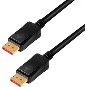 LogiLink CDV0100 DisplayPort-Kabel DP/M auf DP/M, 8K/60 Hz, Verstärker, schwarz, 10 m (CDV0100)
