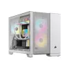 Corsair 2500D AIRFLOW Micro ATX Dual Chamber PC-Gehäuse – Weiß CC-9011264-WW