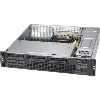 Servergehäuse Supermicro CSE-825MBTQC-R802LPB Rack Schwarz