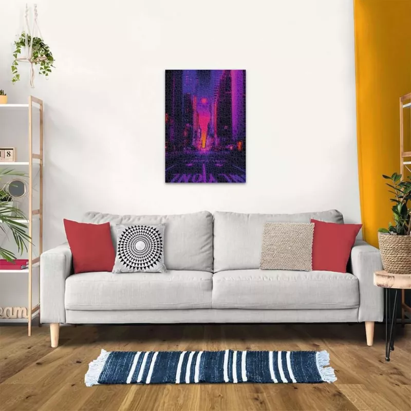 Puzzle Ravensburger New York in Neon, 1000 Teile, Erwachsenenpuzzle