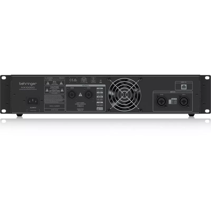Behringer NX1000D Audioverstärker Performance/Bühne Schwarz