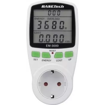 Basetech EM-3000 Energiekosten-Messgerät Kostenprognose (BT-1611632)