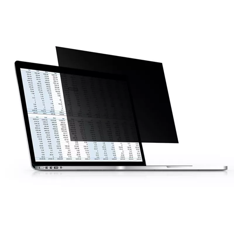 Blickschutzfilter für Laptop QOLTEC 51052 — 15,6 Zoll (39,6 cm), 16:9, transparent, 345,4×194,3 mm