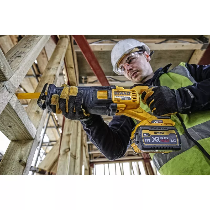 DEWALT DCS389NT Reciprosäge FlexVolt 54V TSTAK Schwarz, Gelb