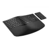 HP 960 Ergonomische kabellose Tastatur, Vollformat (100%), kabellos, RF Wireless + Bluetooth, Membran, Schwarz