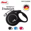 Rollleine Flexi New Classic L 5 m Schwarz – Leine, für große Hunderassen (25–45 kg), max. Belastung 50 kg