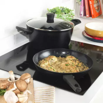 Bratpfanne Russell Hobbs 28 cm Thermocollar RH03255EU7, Antihaftbeschichtung, Hitzeindikator
