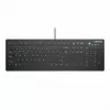 CHERRY AK-C8112 Medical USB QWERTZ Deutsch Schwarz Weiß Full-Size Tastatur