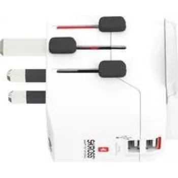 Skross 1302470 Reiseadapter Pro Light USB (2xA) - Weltweit (1302470)