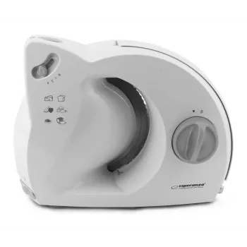 Elektrische Allesschneider ESPERANZA EKM017W — 150 W, 17 cm Edelstahlmesser, maximale Schnittstärke 15 mm, Edelstahlfarbe, Kunststoffgehäuse