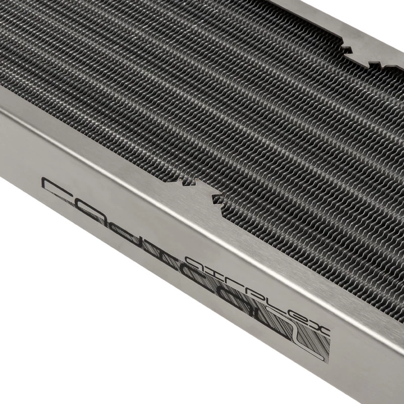 Radiator Aqua-Computer airplex radical 2/480 — Aluminium/Kupfer/Edelstahl, 520×140×40 mm