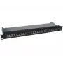 Patchpanel 1U Alantec PK040 — 24 Ports, 10GBase-T, RJ45, Cat6a, schwarz