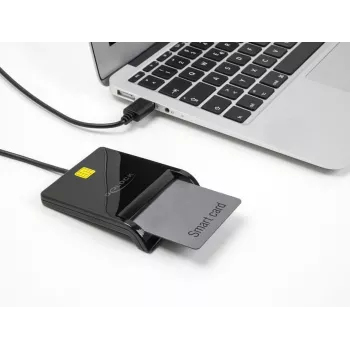 Smart Card Reader DeLOCK 91724 USB Typ-A Schwarz