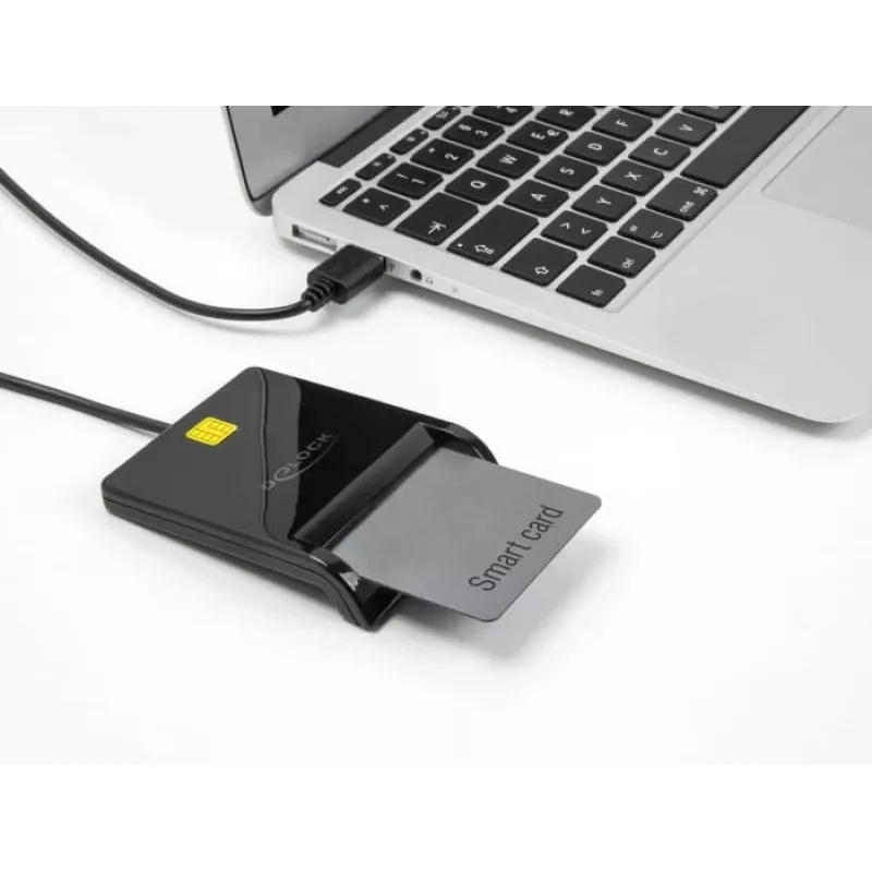 Smart Card Reader DeLOCK 91724 USB Typ-A Schwarz