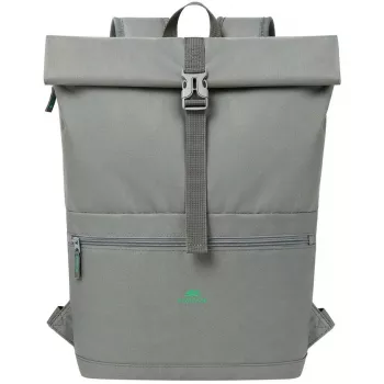 City-Rucksack Rivacase Gremio Grau Polyester rPET 280x135x430mm