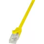 LogiLink CP2097U RJ45 Netzwerkkabel, Patchkabel CAT 6 U/UTP 10,00 m gelb mit Knickschutz
