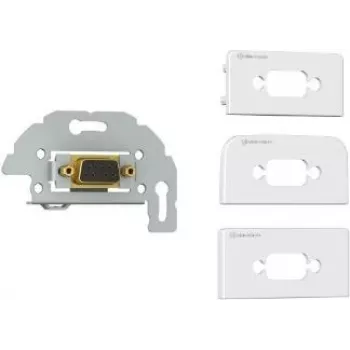 Kindermann Konnect Design Click - Modulares Faceplate-Snap-In - DB-9 - Weiß, RAL 9010 (7456000520)