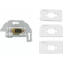 Kindermann Konnect Design Click - Modulares Faceplate-Snap-In - DB-9 - Weiß, RAL 9010 (7456000520)