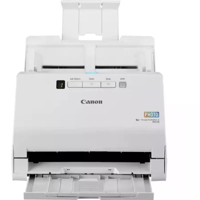 Canon imageFORMULA RS40 Foto- & Dokumentenscanner, 600 x 600 DPI, 40 ppm, 30 ppm, Graustufen, Monochrom, Einzelblatteinzugsscanner, Weiß