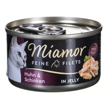 Nassfutter für Katzen Miamor MIAMOR Feine Filets 74044, Huhn & Reis, 100 g Dose, für ausgewachsene Katzen