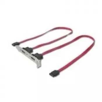 Slotblech 2x internes SATA auf 2x eSATA extern DeLOCK 65116