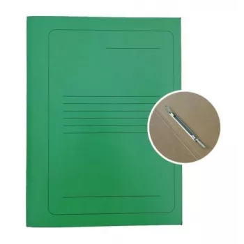 Projektmappe A4 Karton Smiltainis mit Metallclip, mit Aufdruck grün