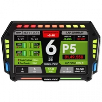 SOELPEC XR-7 Display, Simracing-Touchscreen, RGB-Telemetrie - schwarz