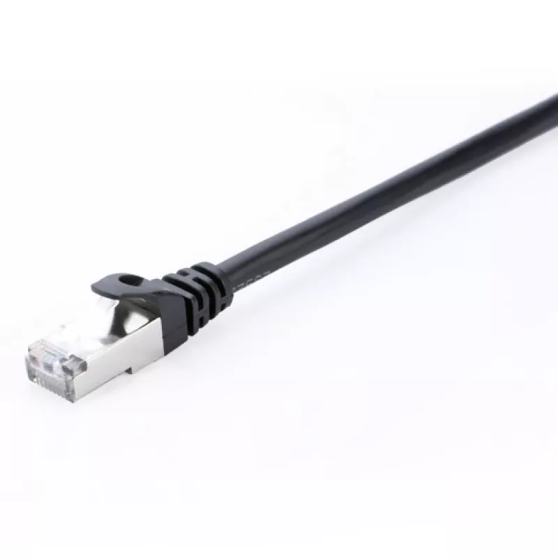 Netzwerkkabel V7 CAT6 Ethernet geschirmt STP RJ-45 5m Schwarz