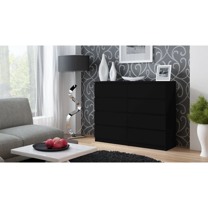 Topeshop M8 120 CZERŃ Kommode