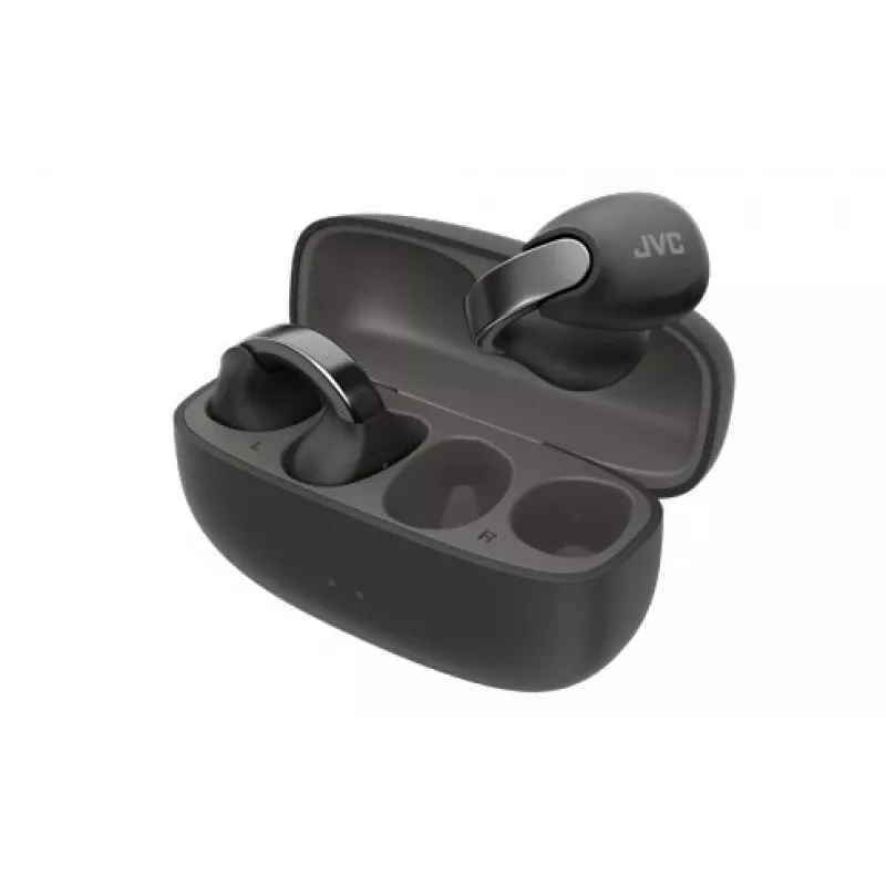 JVC Nearphone Headset True Wireless Stereo (TWS) Ear-Clip-Anrufe/Musik Bluetooth Schwarz