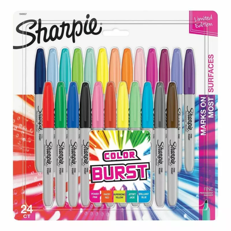 Sharpie Feinmarker 24 Stk. Feine Spitze Mehrfarbig