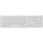 Logitech Signature schlank K950 - Tastatur - 100% - Full-Size - Kabellos - Bluetooth 5.1 LE - AZERTY - Französisch - Cremeweiß (920-012454)