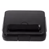 Toaster Adler AD 3079 — Einzelne Antihaftplatte, 750 W, schwarz, vertikale Aufbewahrung