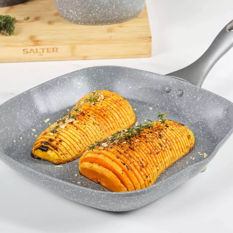 Grillpfanne Salter 28 cm antihaftbeschichtet mit Marmorbeschichtung